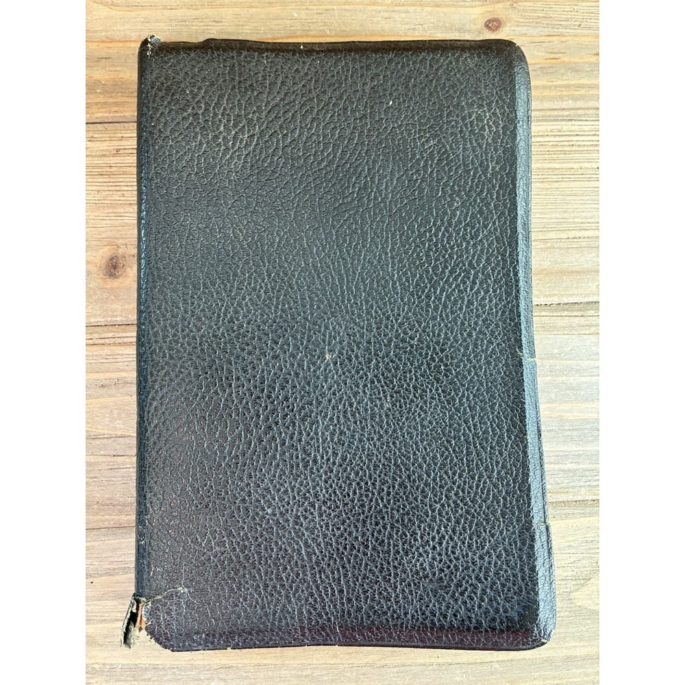 VTG 1967 KJV New Scofield Reference Bible Black‎ Genuine Leather